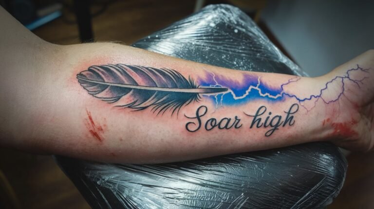 meaningful unique forearm tattoos